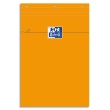 OXFORD Bloc de direction agrafé en tête 160 pages 80g unies 21x29,7 Couverture Orange photo du produit