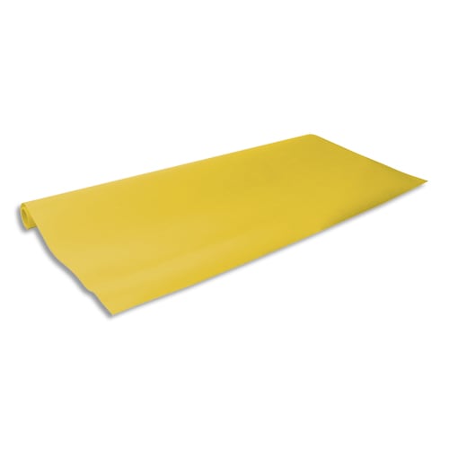 CLAIREFONTAINE Rouleau papier kraft couleur vergé 65g format 3x0,70m, coloris Jaune citron photo du produit Principale L