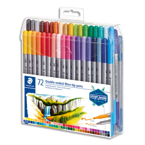 Pentel SCS3E Feutres de Coloriage Enfants à Encre Ultra-Lavable et