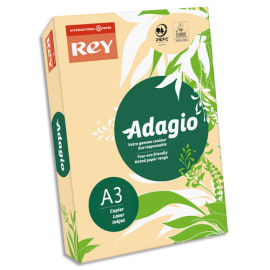 INAPA Ramette 500 feuilles papier couleur pastel ADAGIO Saumon pastel A3 80g photo du produit