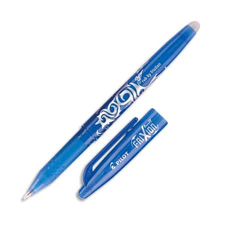 PILOT Stylo bille encre gel qui s'efface à l'aide de la gomme en bout de stylo FriXion coloris Turquoise photo du produit Principale L