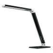 HANSA Lampe LED Magic Plus Noir, variateur. Tête L31 x H1,4 x P4 cm, bras H36,5 cm, socle L12,5 x P18,5cm photo du produit