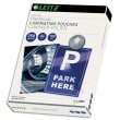 LEITZ Pochettes de plastification, 250 microns par face, format A4, boîte de 100, brillant, 74840000 photo du produit