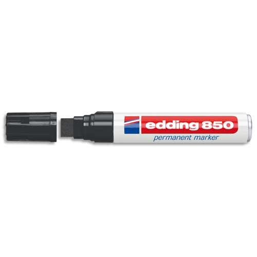 EDDING Marqueur Edding 850 permanent, corps alu - pointe biseautée- coloris Noir photo du produit Principale L