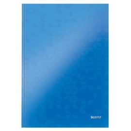 LEITZ Cahier WOW 21x29,7cm, 160 pages 5x5. Couverture rigide. Coloris Bleu photo du produit