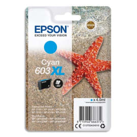 EPSON Cartouche Jet d'Encre Cyan XL ''Etoile de Mer'' 603 - C13T03A24010 photo du produit