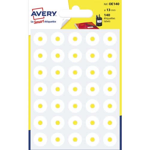 AVERY Sachet de 140 œillets diamètre 13 mm Blanc. photo du produit Principale L