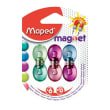 MAPED 6 aimants translucides bleu violet rose et jaune photo du produit Secondaire 1 S