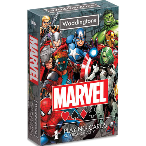 WINNING MOVES Jeu de 54 cartes personnalisées aux couleurs des héros Marvel photo du produit Principale L