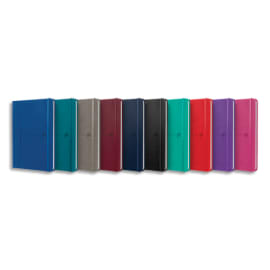 OXFORD Carnet SIGNATURE format A5 couverture rigide brochure 160 pages quadrill&eacute;es 5x5. Coloris assortis photo du produit