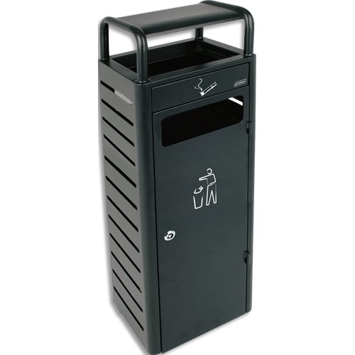 PROBBAX Cendrier 3L Avec Corbeille 24L gris foncé photo du produit Principale L
