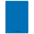 CONQUERANT C9 Cahier piqûre 21x29,7cm 96 pages 90g grands carreaux Seyès. Couverture polypropylène Bleu photo du produit