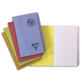 CLAIREFONTAINE Carnet reliure brochure 11x17 cm 192 pages petits carreaux  5x5 papier 90g