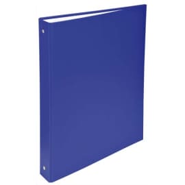 Classeur 4 anneaux carton plastifié Arianex A4 dos 8 cm bleu