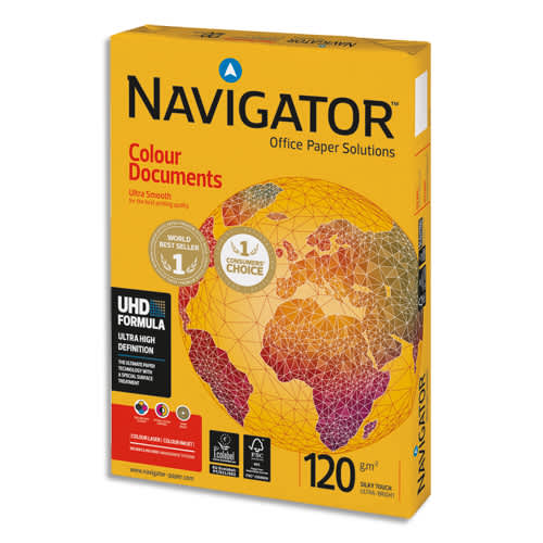 NAVIGATOR Ramette 250 feuilles papier extra Blanc Navigator Colour Document A4 120G CIE 169 photo du produit Principale L