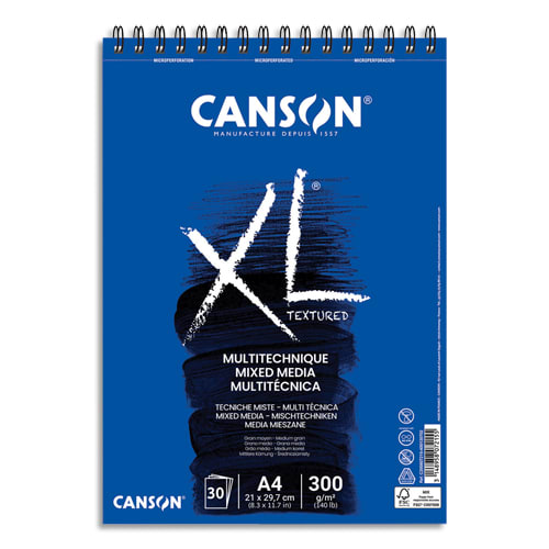 CANSON Album spiralé de 60 feuilles de papier dessin XL KRAFT, format A3,  90G