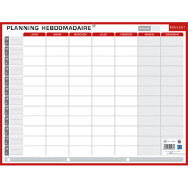 CBG Calendrier PLANNING HEBDO & ANNUEL CIVIL 32x42 cm janvier à décembre photo du produit