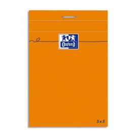 OXFORD Bloc IDEA format 10,5 x 14,8 cm 80 grammes r&eacute;glure 5x5 301204 photo du produit