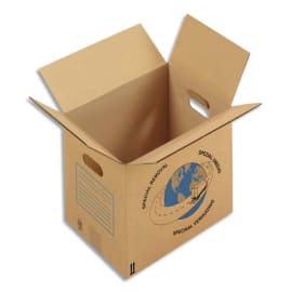 Carton déménagement - 55 cm x 35 cm x 33 cm - simple cannelure - Logistipack