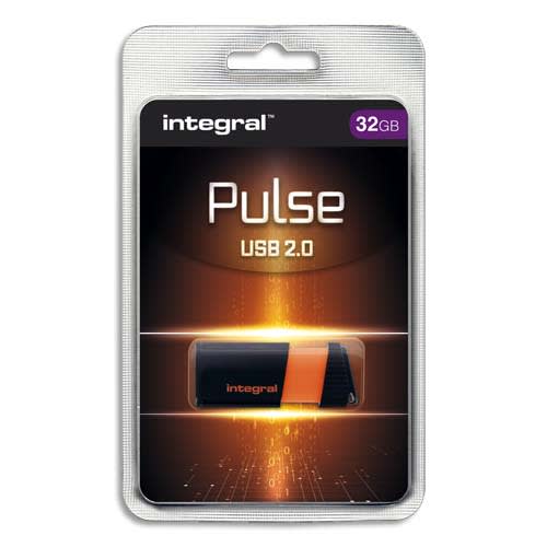 INTEGRAL Clé USB 2.0 PULSE 32Go Orange INFD32GBPULSEOR photo du produit Principale L