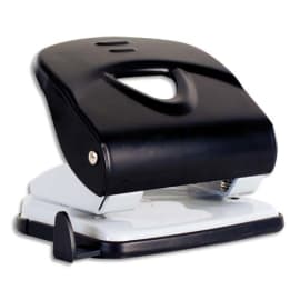 PERGAMY Perforateur 2 trous. Capacité 20 feuilles. Ecart 8 cm. ø6mm. Réglette. Coloris Bleu et Gris. photo du produit