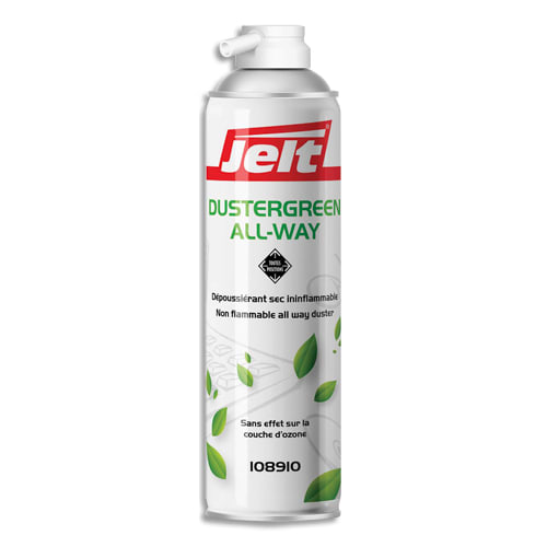 JELT Aérosol dépoussiérant DUSTERGREEN toutes positions gaz1234ze HFO sans HFC 650ml/300g 108910 photo du produit Principale L