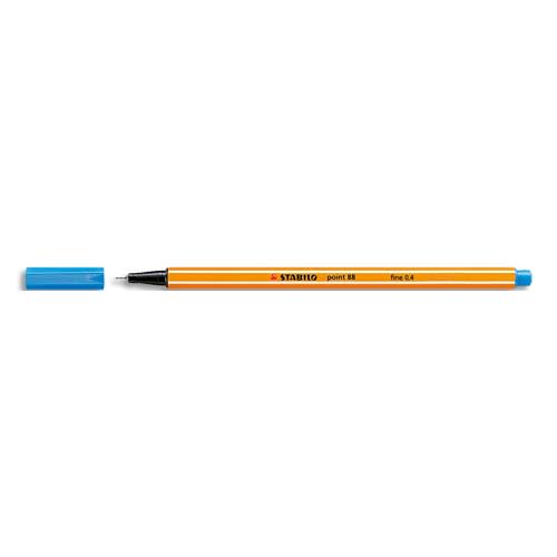 STABILO point 88 stylo-feutre pointe fine (0,4 mm) - Bleu électrique photo du produit