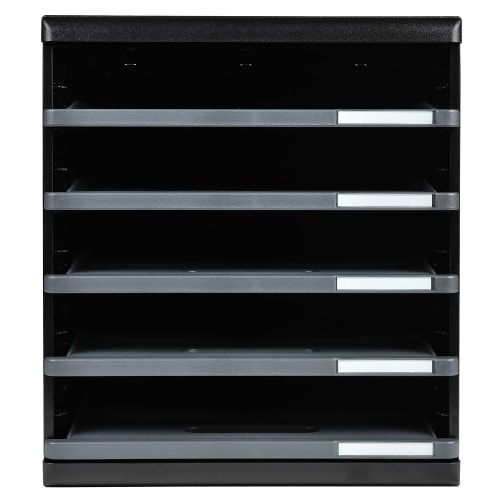 EXACOMPTA Module de classement 5 tiroirs ouverts, format A4 +. Dim (l x h x p) : 28,8 x 32 x 35 cm. Noir photo du produit Secondaire 1 L
