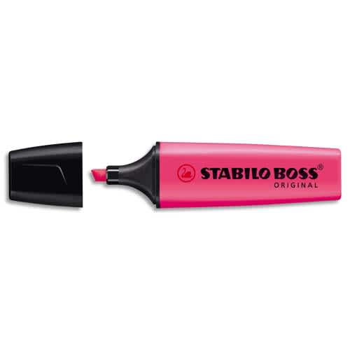 STABILO BOSS ORIGINAL surligneur pointe biseautée - Rose fluo photo du produit