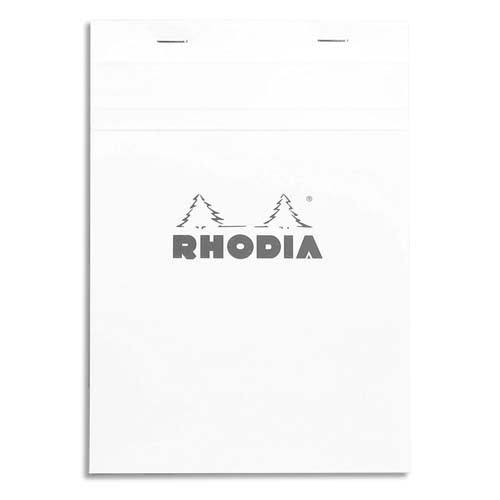 RHODIA Bloc de direction 160 pages n°16 14,8x21cm 5x5. Couverture Blanche photo du produit Principale L