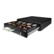 SAFESCAN Tiroir caisse raccordement RJ12 8 compartiments monnaie, 4 Billets Noir L41 x H11,5 x P41,5 cm photo du produit