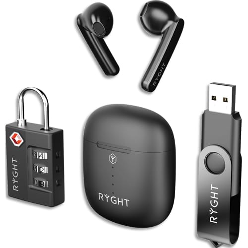 RYGHT Pack JAM écouteurs sans fil + Clé USB + CadenasJIMA photo du produit Principale L