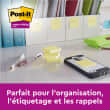 POST-IT Lot de 12 blocs repositionnables Super Sticky 90 feuilles Jaune 4,76 X 4,76 mm photo du produit Secondaire 2 S