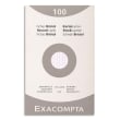 EXACOMPTA Etui de 100 fiches bristol non perforées 125X200mm quadrillées 5x5 Blanc photo du produit