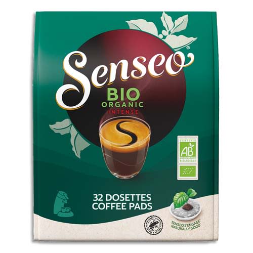 SENSEO Paquet de 32 dosettes de café Senseo® Bio Intense certifié UTZ et 100% arabica photo du produit Principale L