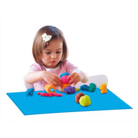 MAILDOR Lot de 10 sets de table Bleu translucide format 40x30cm pour activit&eacute;s manuelles photo du produit