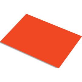 FABRIANO Lot de 10 feuilles de papier fluo 250g, dimensions 50 x 65 cm, coloris rouge photo du produit