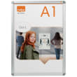 NOBO Vitrine porte-affiche clipsable, aluminium, anti-reflet en PVC, format A1 photo du produit Secondaire 1 S