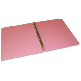 Viquel - Classeur souple A4 MAXI personnalisable - 4 anneaux - Dos 4cm -  Pour documents A4 - Rose translucide