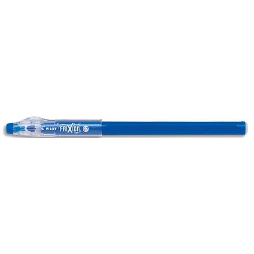 PILOT FriXion Ball Stick non rechargeable. Pointe conique moyenne 0,7mm. Encre effaçable bleue photo du produit Principale L