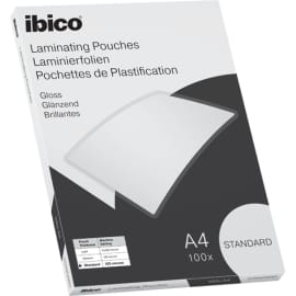 IBICO Paquet de 100 Pochettes plastification A4 2 x 125 microns 627310 photo du produit