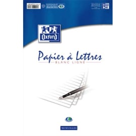 OXFORD Bloc correspondance de 50 feuilles 80 grammes format 210x297 mm ligné photo du produit