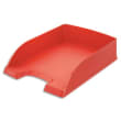 LEITZ Corbeille à courrier Leitz Plus standard - Rouge clair - Dim L25,5 x H7 x P36 cm photo du produit