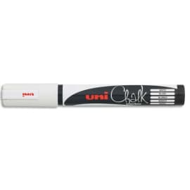 UNI-BALL Marqueur craie CHALK MARKER, pointe ogive moyenne Blanc photo du produit