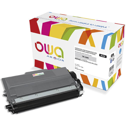 OWA Cartouche compatible Laser Noir BROTHER TN3390 K15546OW photo du produit Principale L