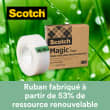 SCOTCH Lot de 3 rubans Scotch Magic recyclé, 19mmx30m + 1 dévidoir recyclé C38 Noir photo du produit Secondaire 1 S