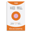 EXACOMPTA Etui de 100 fiches bristol non perforées 125x200mm quadrillées 5x5 assortis photo du produit