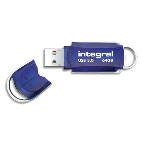 INTEGRAL Clé USB USB 3.0 Courier 64Go INFD64GBCOU3,0 photo du produit Principale L