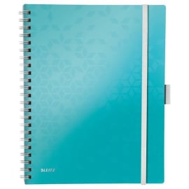 LEITZ Cahier spiralé WOW BEMOBILE 21x29,7cm, 160 pages lignées. Couverture souple polypro. Coloris Menthe photo du produit