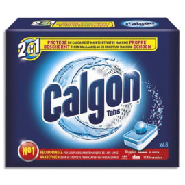 CALGON Boîte de 48 pastilles anticalcaire 2 en 1 photo du produit